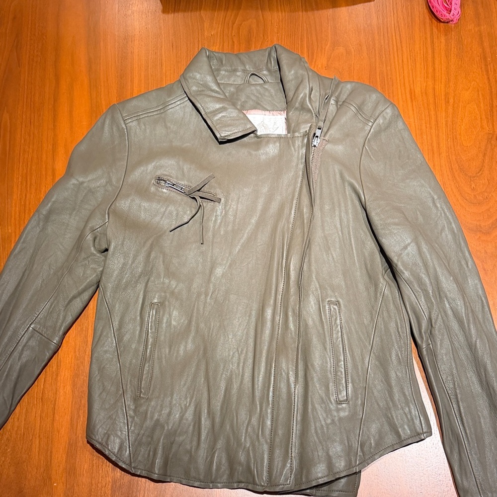Burning Torch Leather Jacket - size L